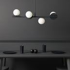 Evvararis Lustre Moderne Minimaliste en Laiton et Verre - Neutralighting
