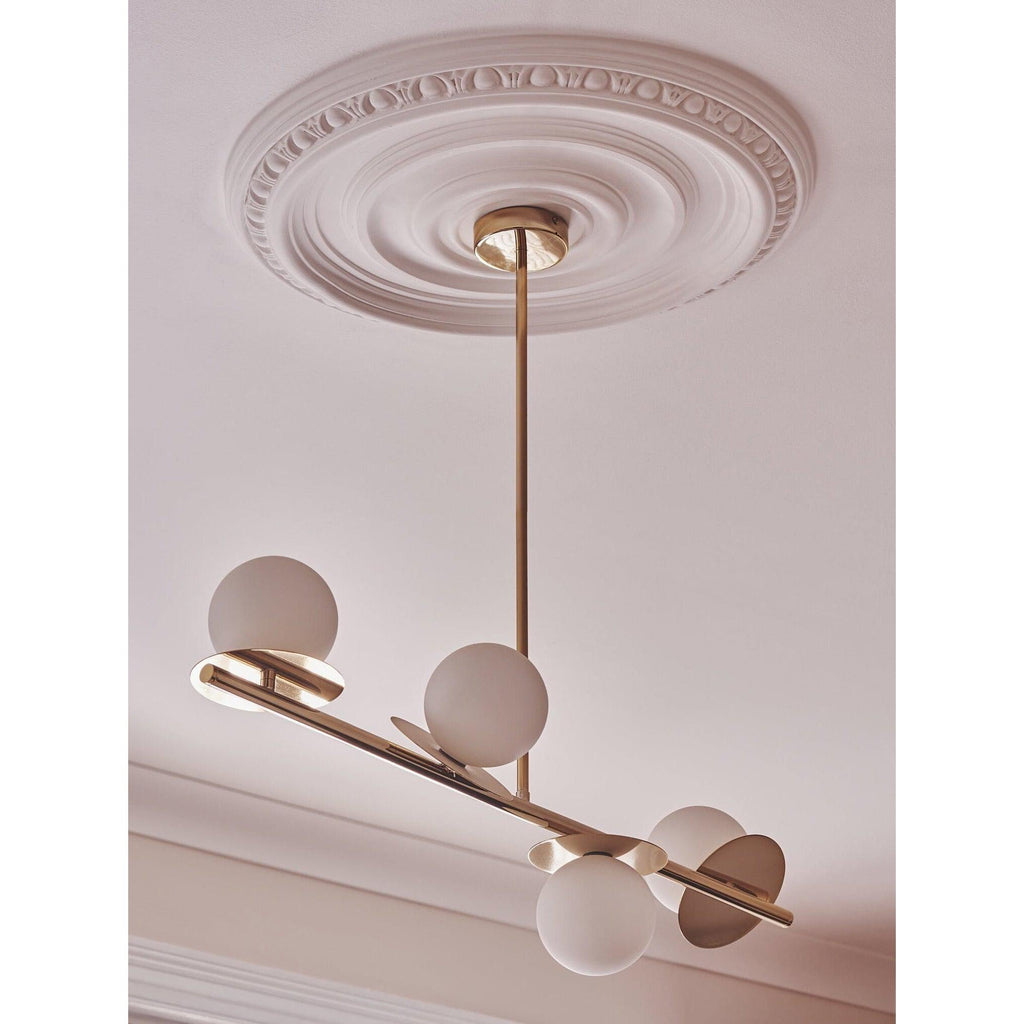 Evvararis Lustre Moderne Minimaliste en Laiton et Verre - Neutralighting