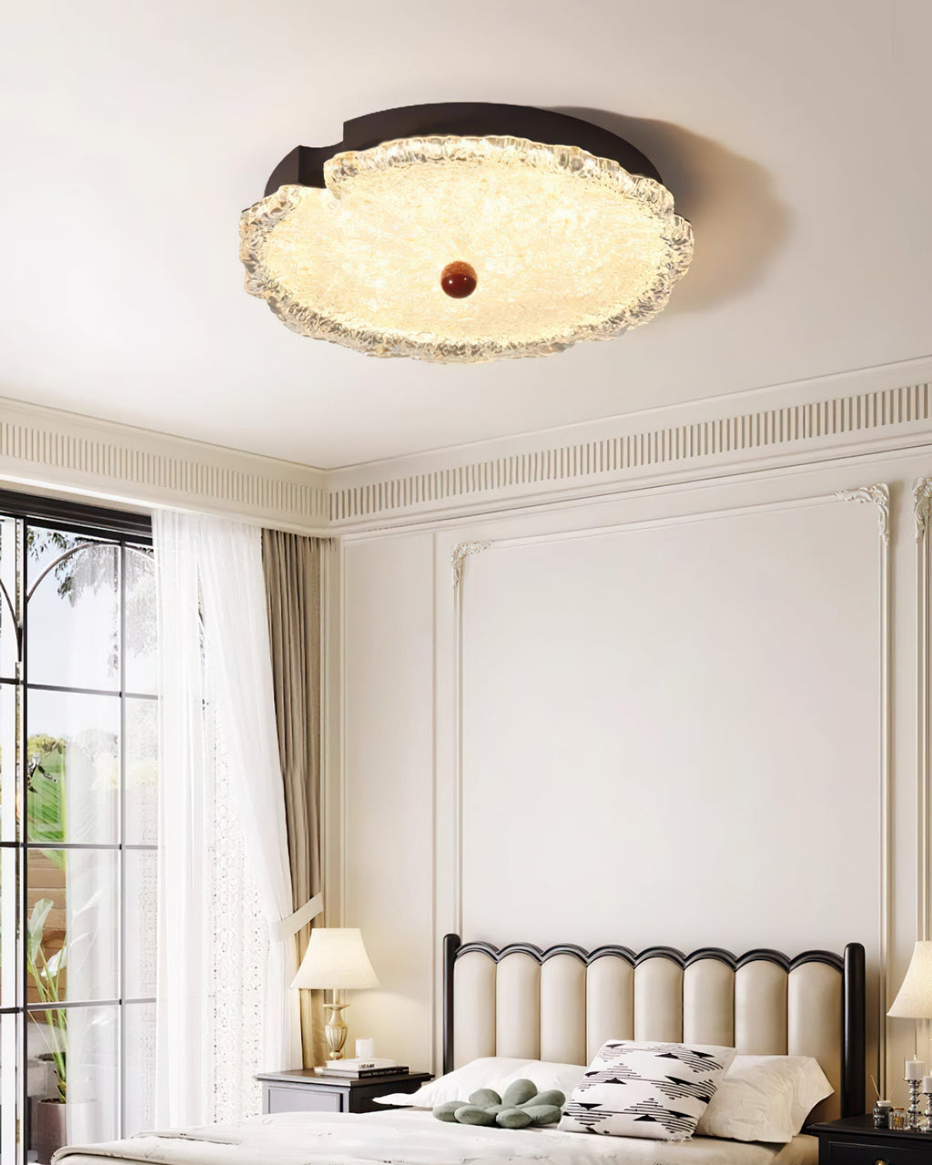 Gialo Lampe Plafonnier en Verre Texturé - Neutralighting