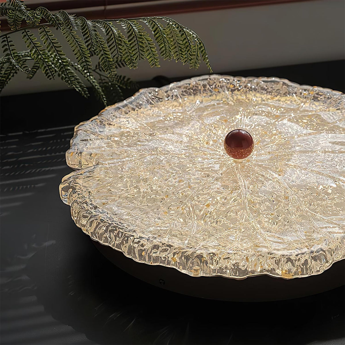 Gialo Lampe Plafonnier en Verre Texturé - Neutralighting