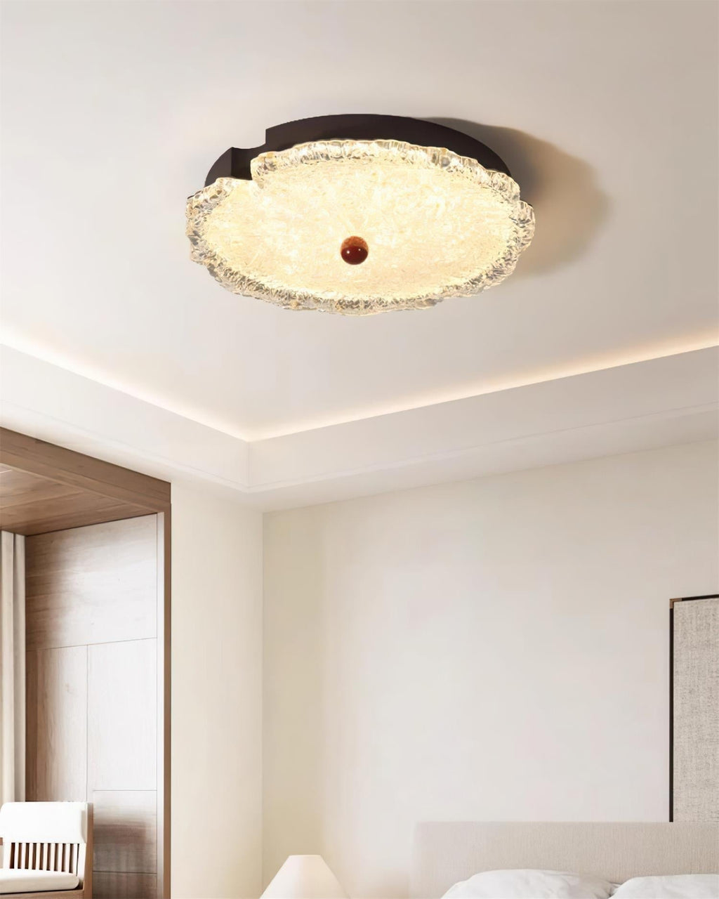 Gialo Lampe Plafonnier en Verre Texturé - Neutralighting
