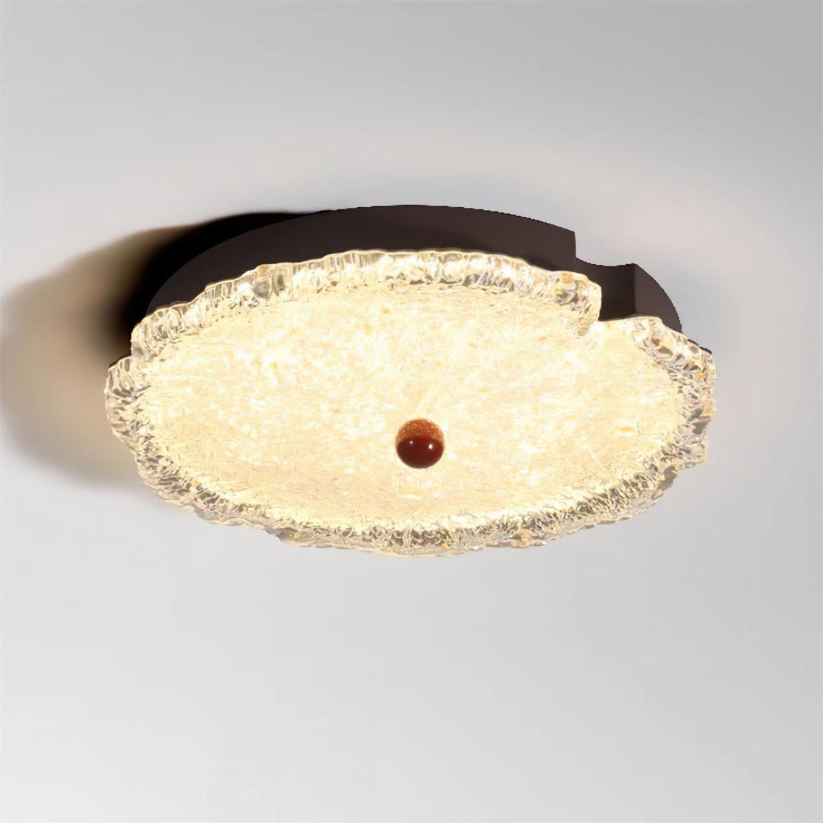 Gialo Lampe Plafonnier en Verre Texturé - Neutralighting