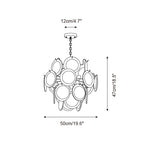 Neuvy Lustre Disques en Verre Iridescent - Neutralighting