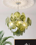 Neuvy Lustre Disques en Verre Iridescent - Neutralighting