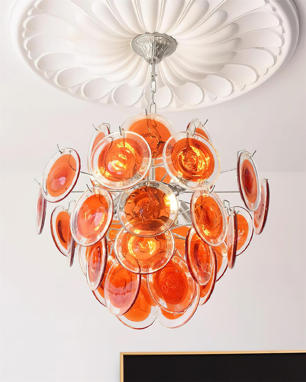 Neuvy Lustre Disques en Verre Iridescent - Neutralighting