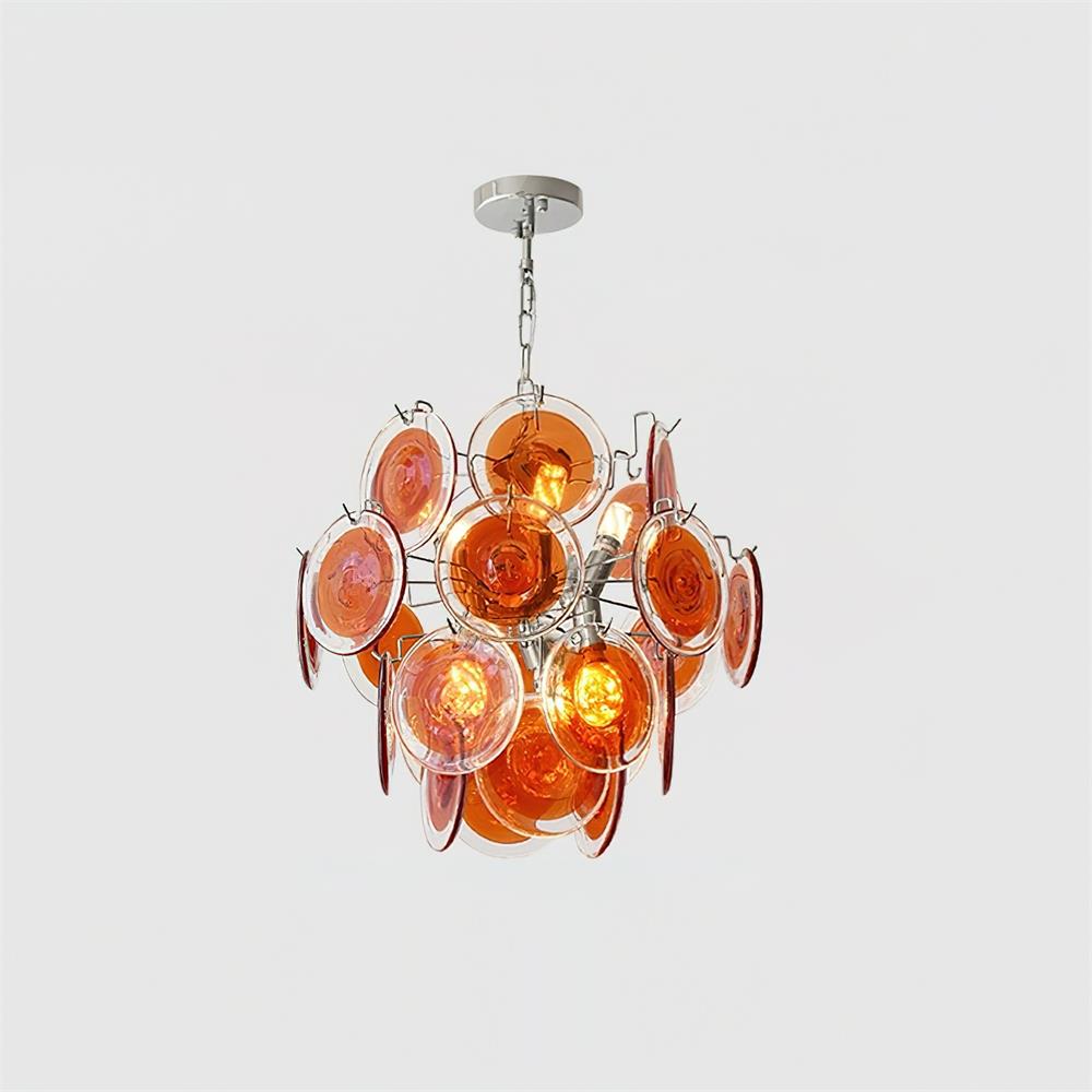 Neuvy Lustre Disques en Verre Iridescent - Neutralighting