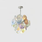 Neuvy Lustre Disques en Verre Iridescent - Neutralighting