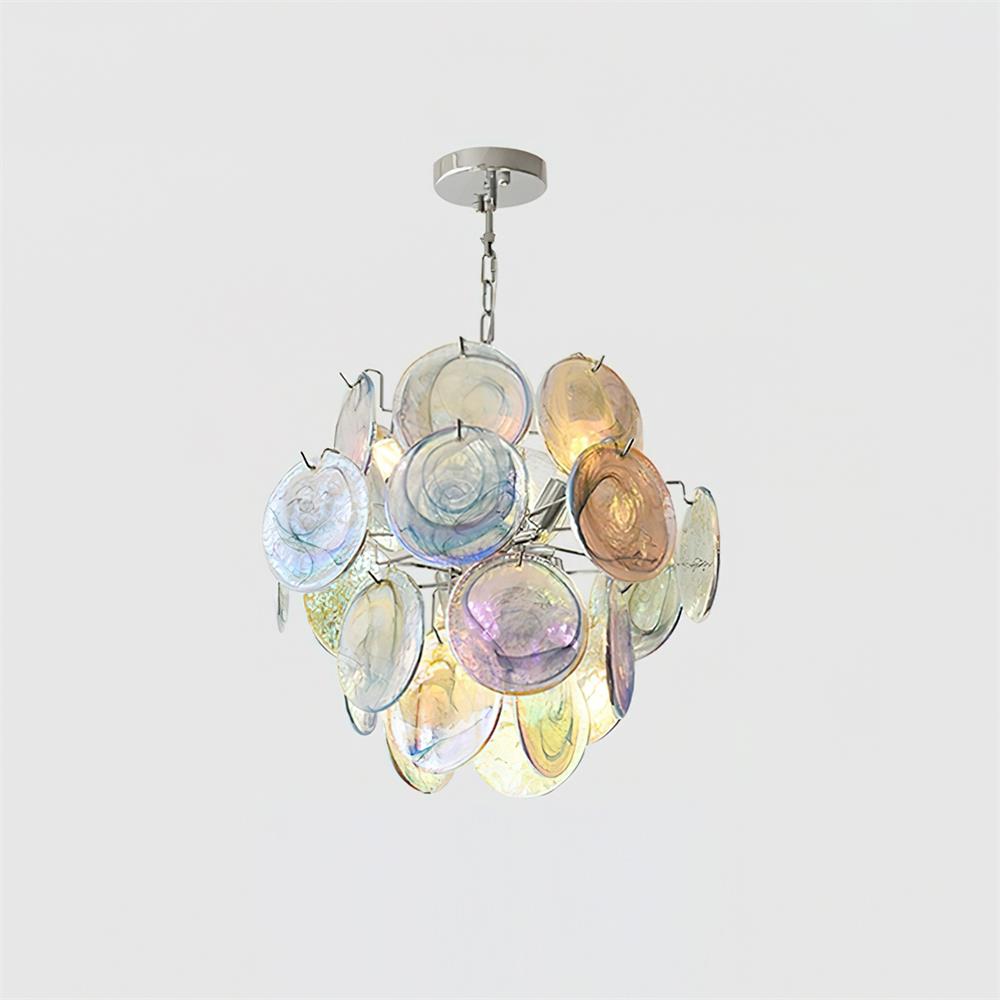 Neuvy Lustre Disques en Verre Iridescent - Neutralighting