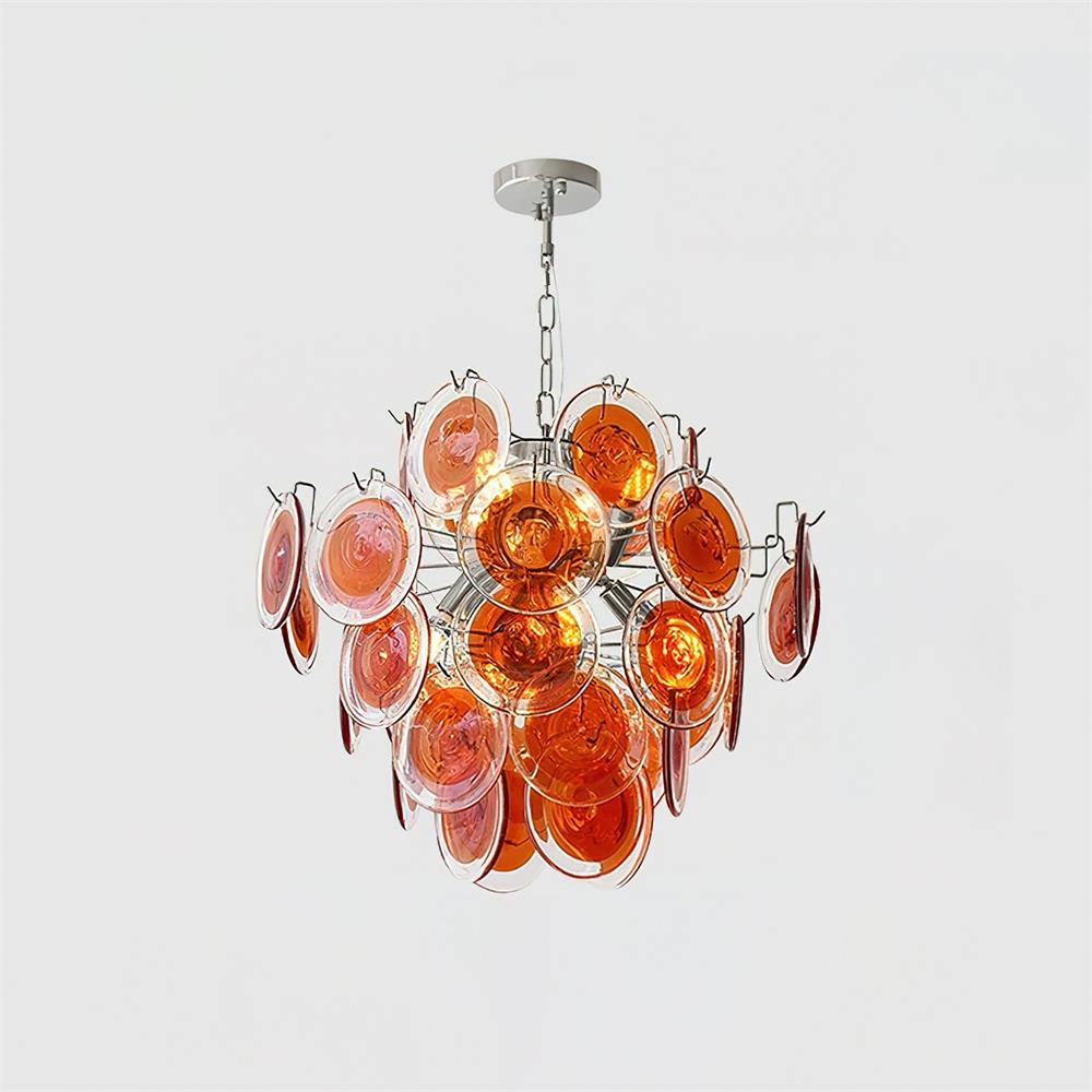Neuvy Lustre Disques en Verre Iridescent - Neutralighting