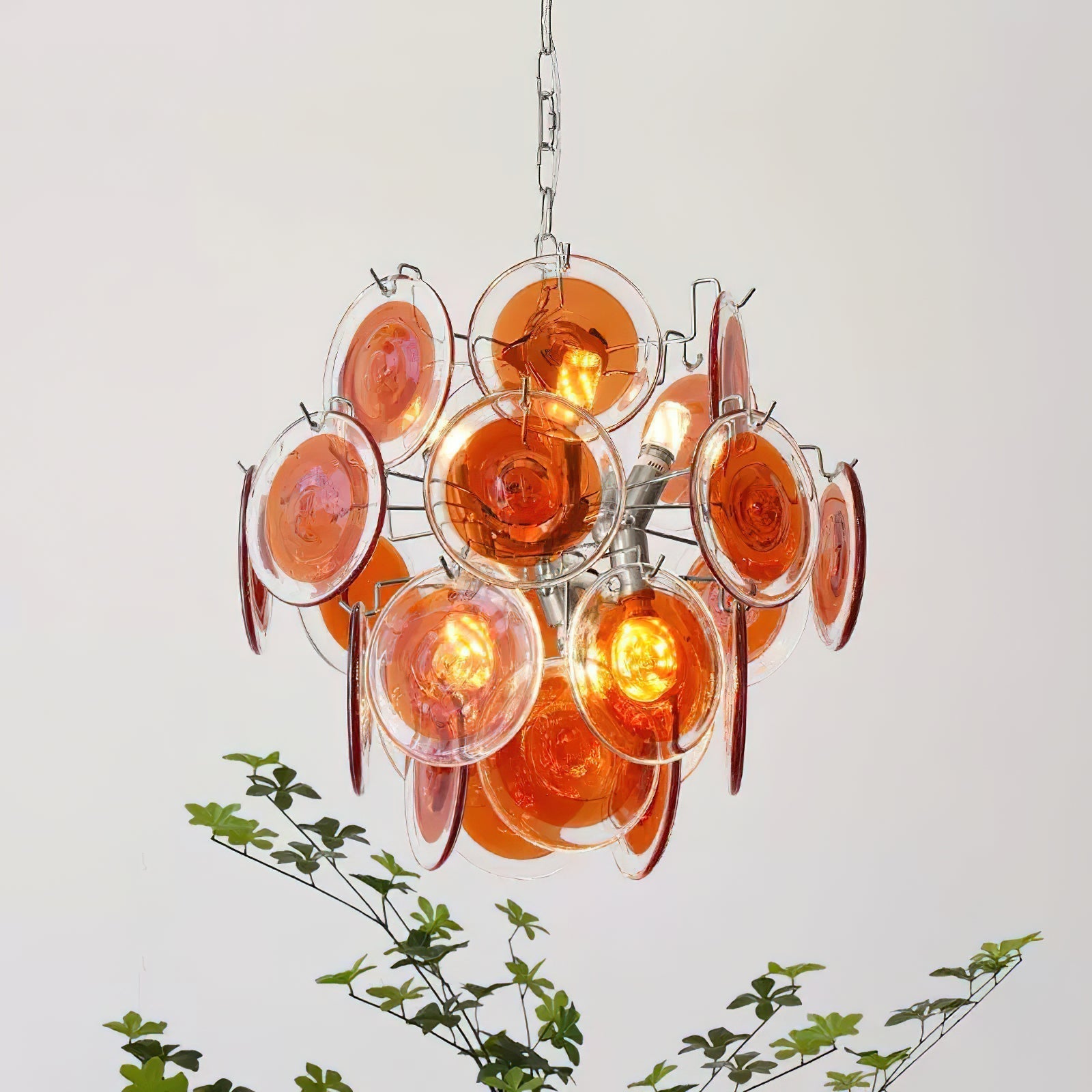 Neuvy Lustre Disques en Verre Iridescent - Neutralighting