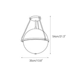 Atale Lampe de Plafond Moderne Minimaliste en Verre et Métal - Neutralighting