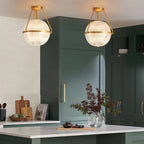 Atale Lampe de Plafond Moderne Minimaliste en Verre et Métal - Neutralighting