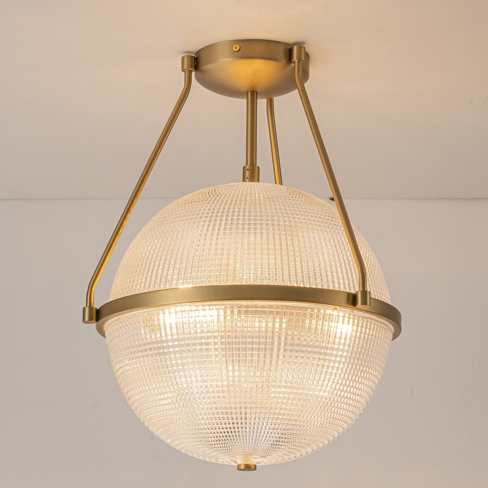 Atale Lampe de Plafond Moderne Minimaliste en Verre et Métal - Neutralighting