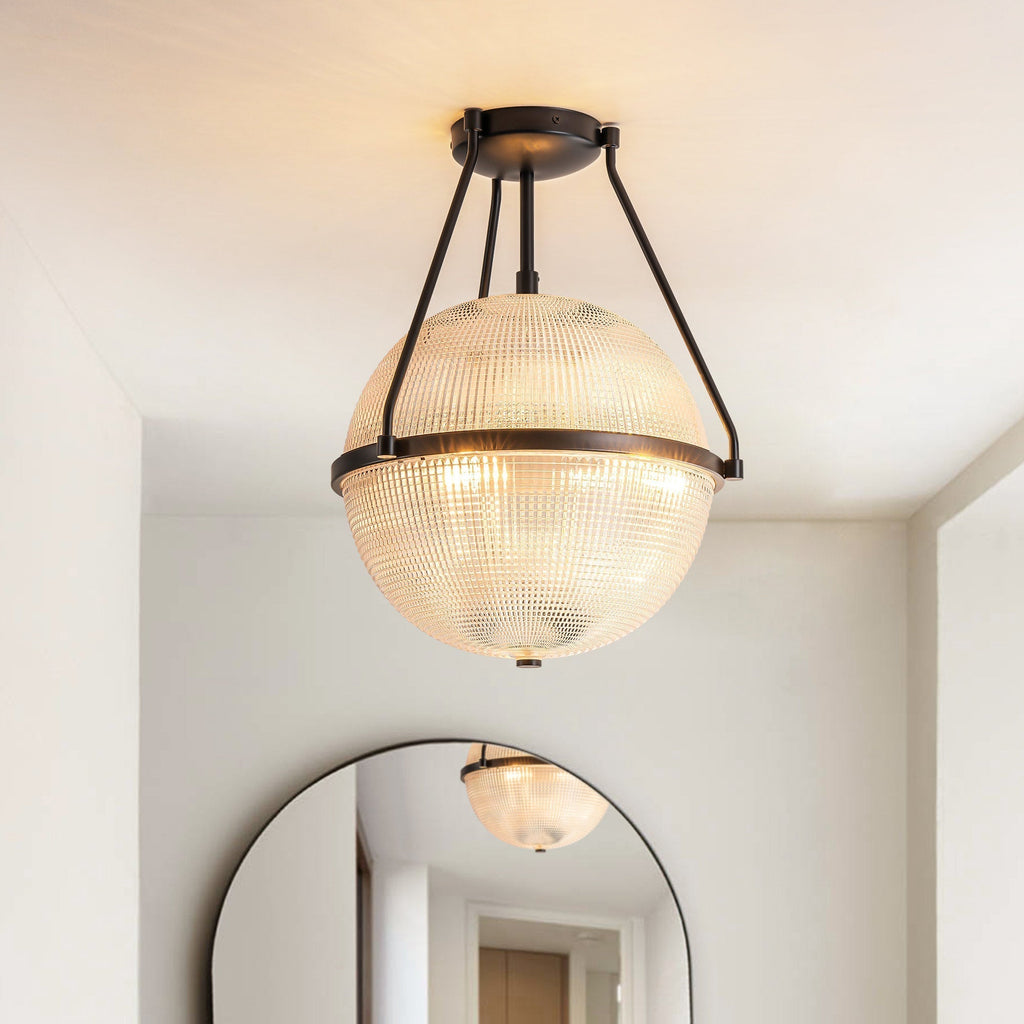 Atale Lampe de Plafond Moderne Minimaliste en Verre et Métal - Neutralighting