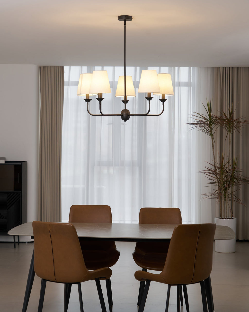 Piaf Lustre Grands Bras Symétriques - Neutralighting
