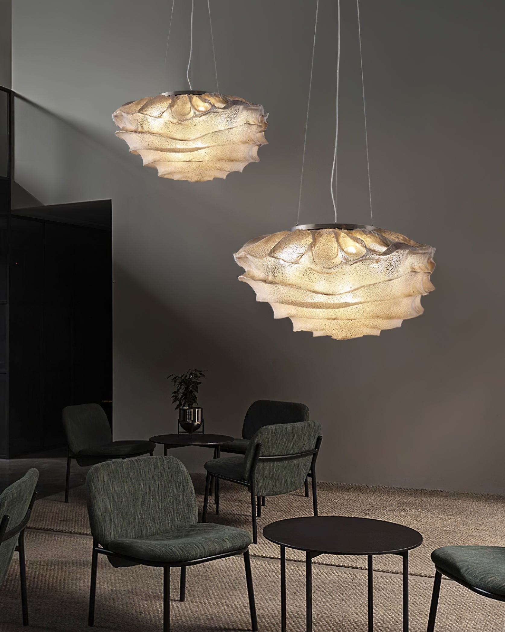 Wavern Suspension Lampe Artistique en Acier - Neutralighting