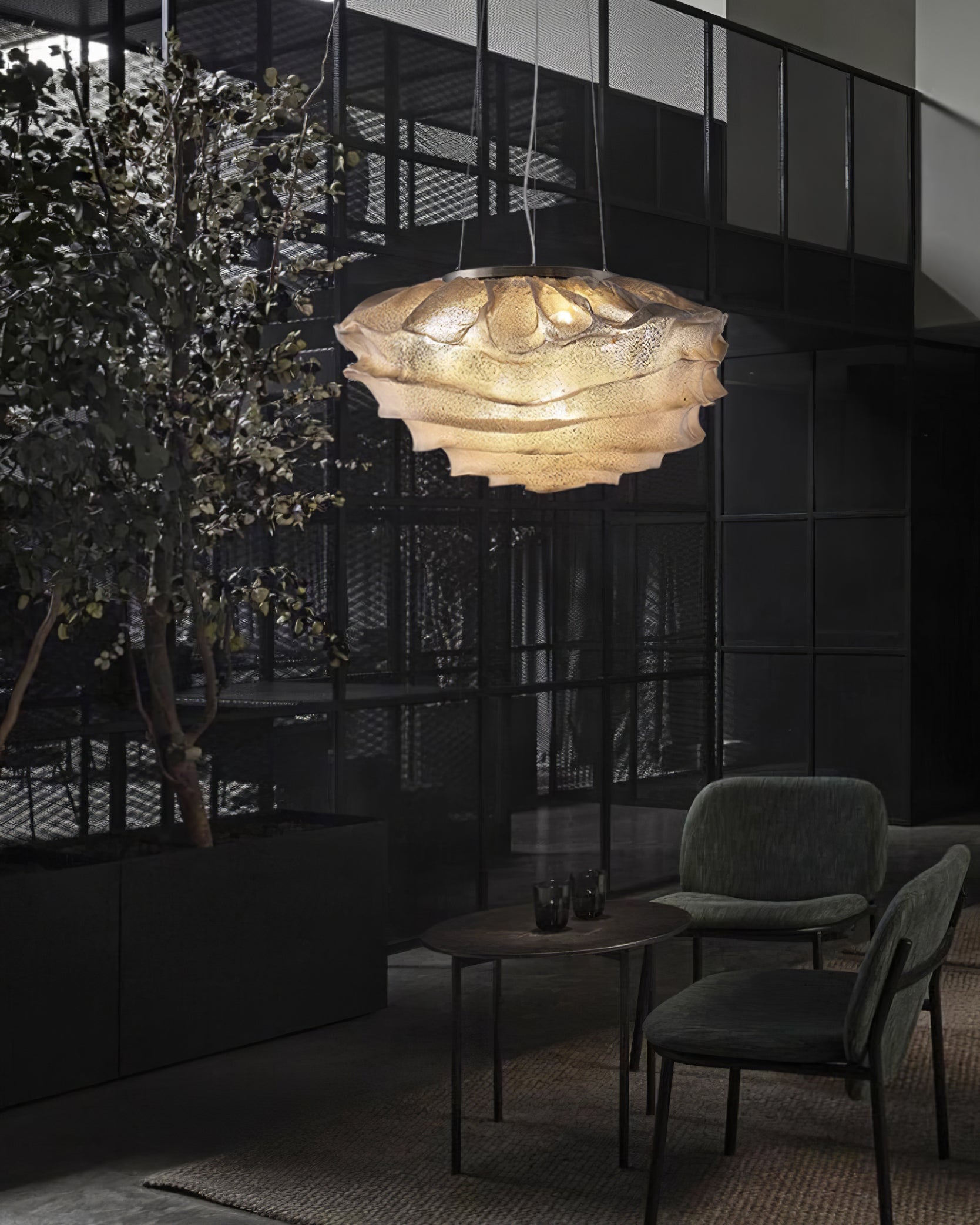 Wavern Suspension Lampe Artistique en Acier - Neutralighting