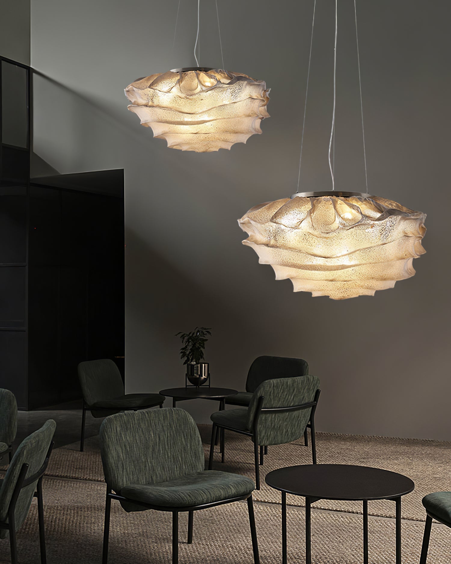 Wavern Suspension Lampe Artistique en Acier - Neutralighting