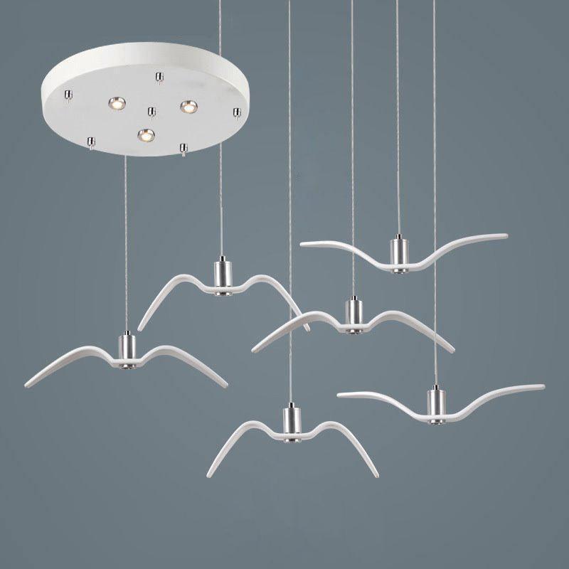 Lustra Suspension Lampe Ailes d'Oiseau pour Salon - Neutralighting