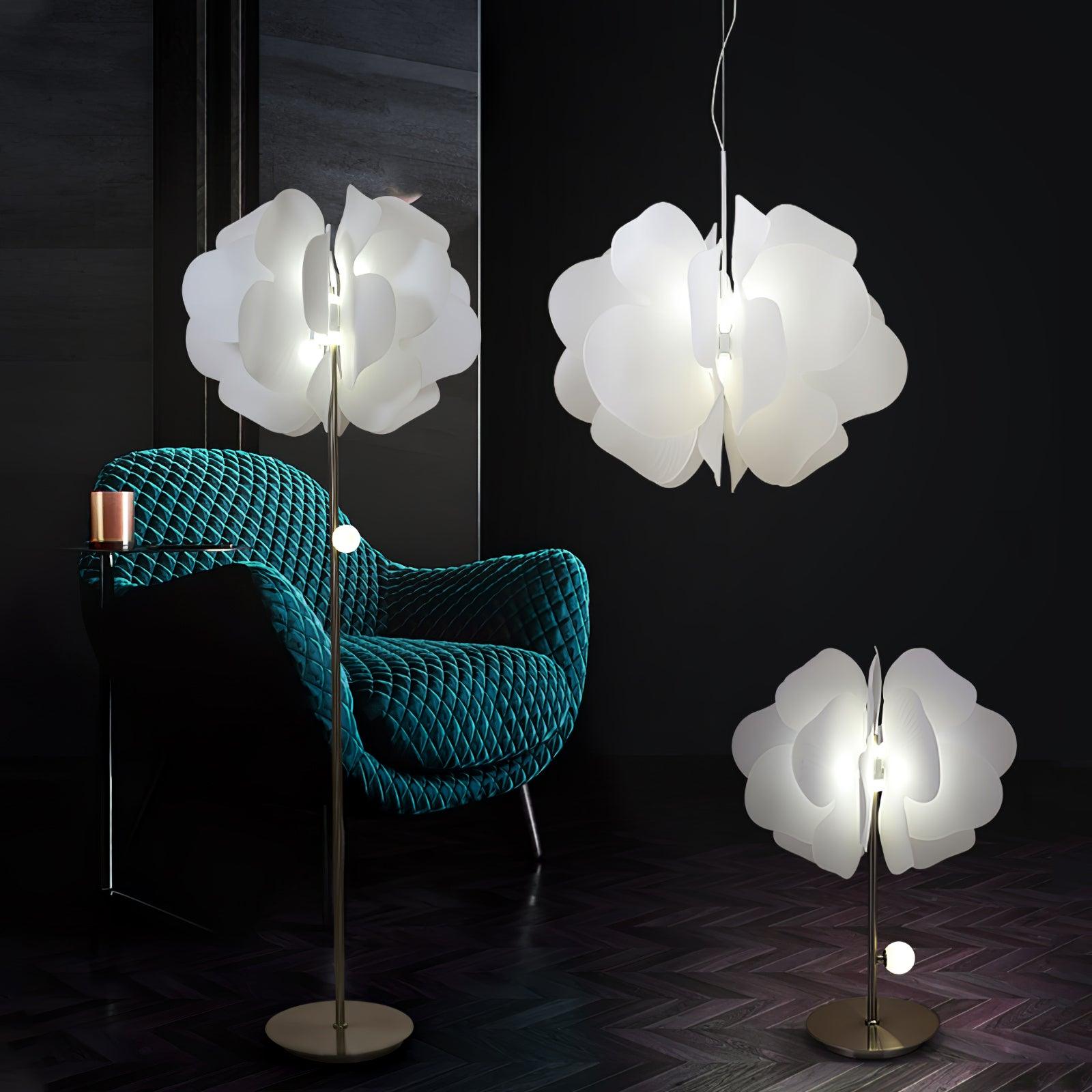 Lustra Suspension en Plastique Floral - Neutralighting