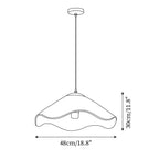 Nikita Lampe Pendante Rattan Organique Ondulée - Neutralighting