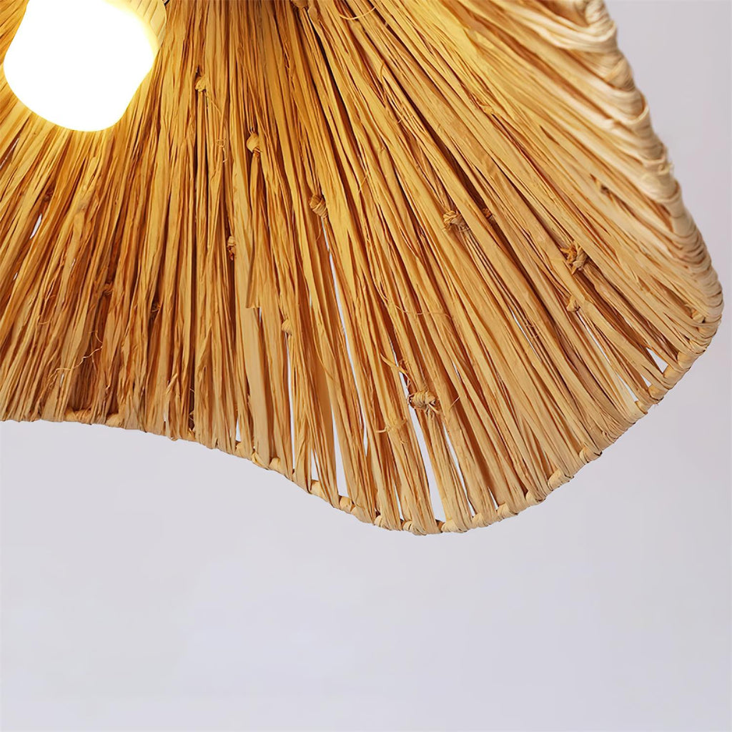 Nikita Lampe Pendante Rattan Organique Ondulée - Neutralighting
