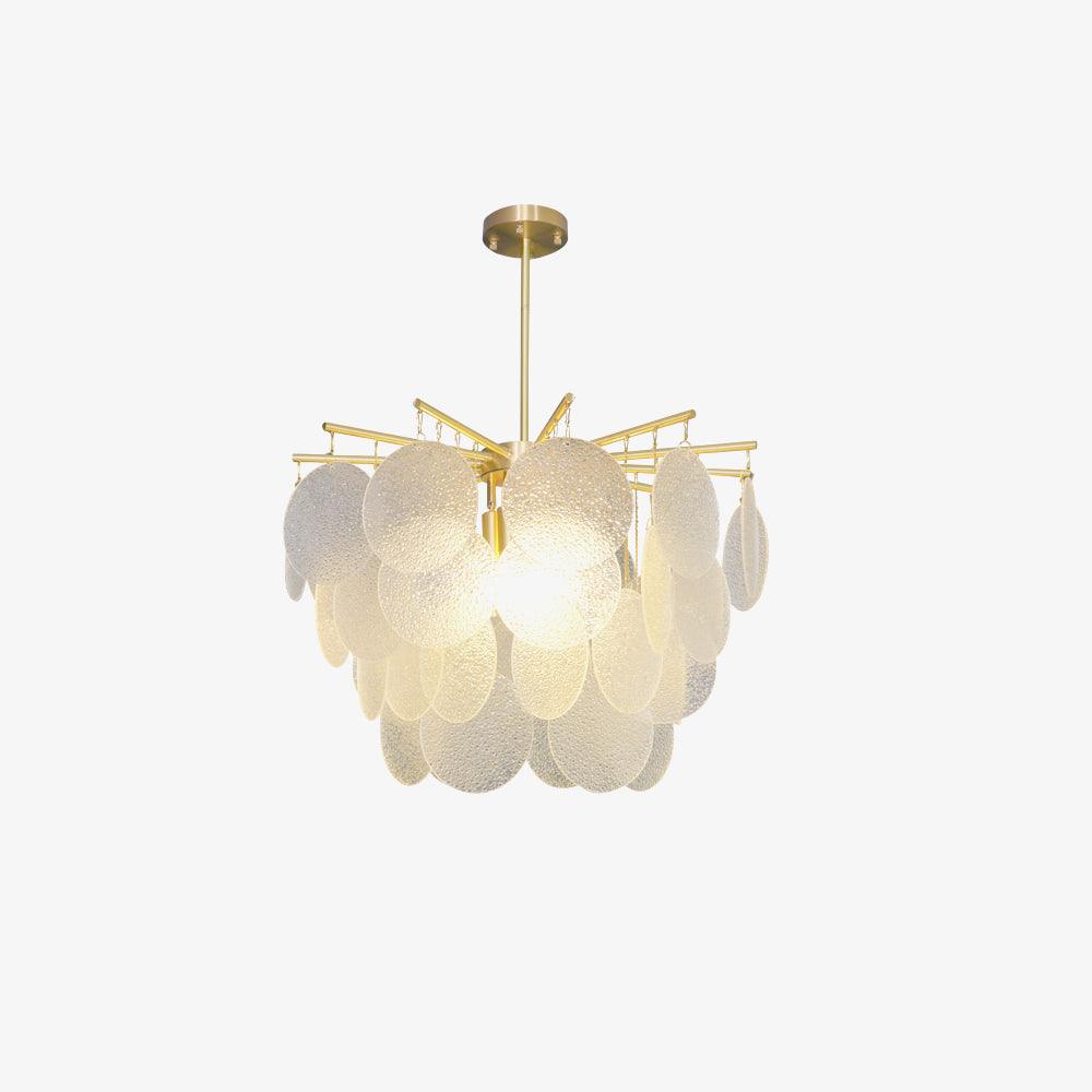 Solara Chandelier Nimbus en Verre avec Gouttes - Neutralighting