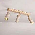 Eurliryra Projecteur Rail Multi-Cylindre en Travertin - Neutralighting