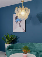 Solara Chandelier Nimbus en Verre avec Gouttes - Neutralighting
