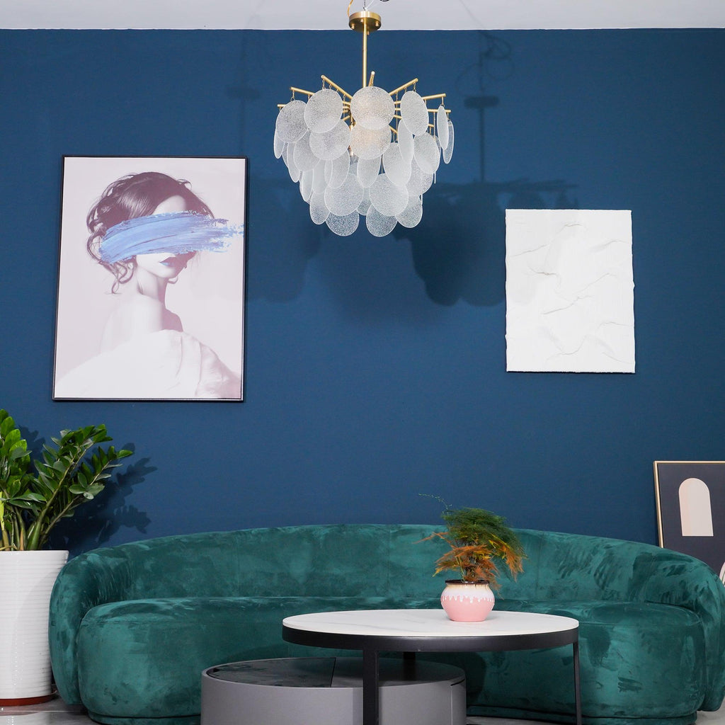 Solara Chandelier Nimbus en Verre avec Gouttes - Neutralighting