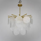Solara Chandelier Nimbus en Verre avec Gouttes - Neutralighting