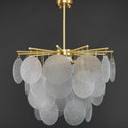 Solara Chandelier Nimbus en Verre avec Gouttes - Neutralighting