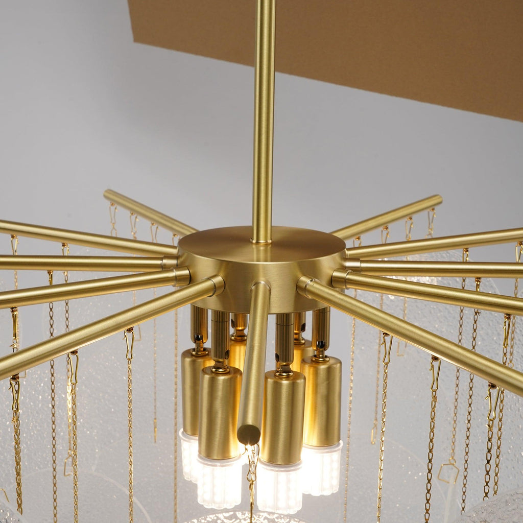 Solara Chandelier Nimbus en Verre avec Gouttes - Neutralighting