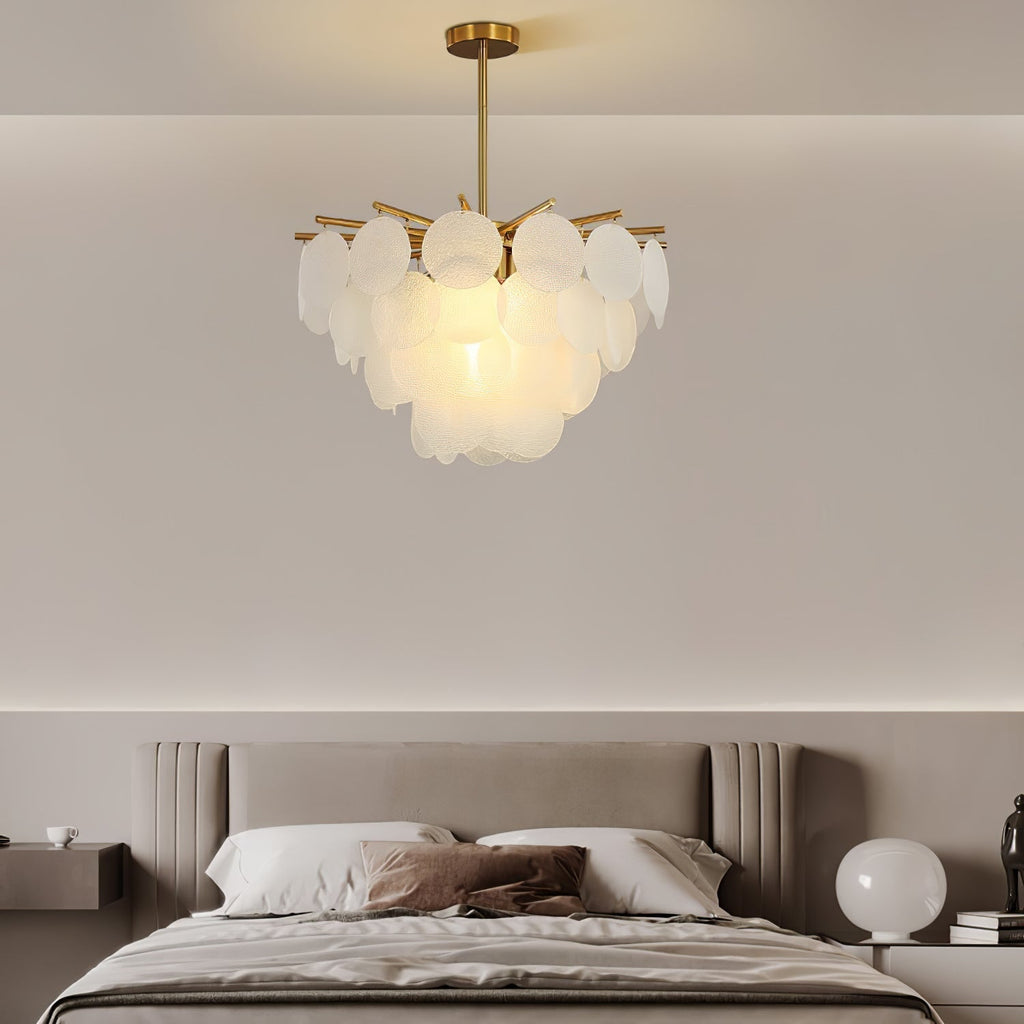 Solara Chandelier Nimbus en Verre avec Gouttes - Neutralighting