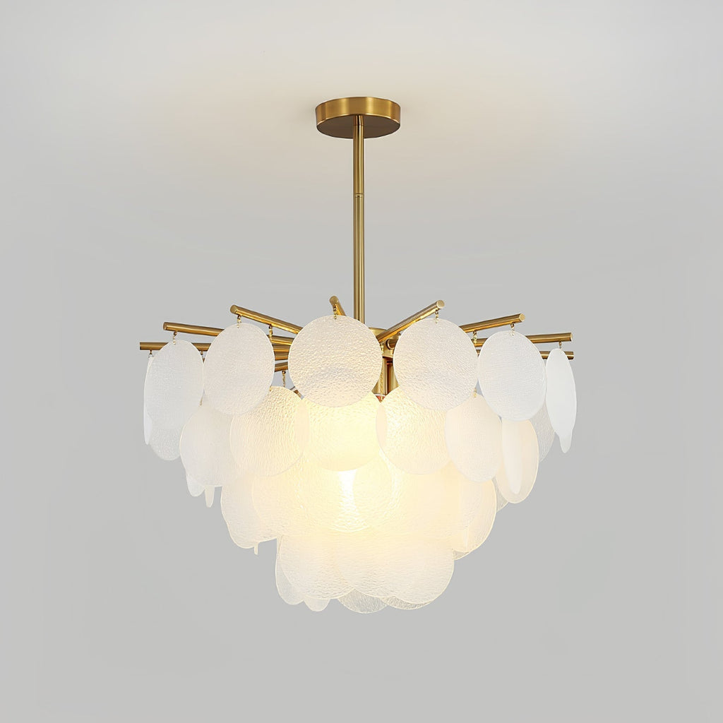 Solara Chandelier Nimbus en Verre avec Gouttes - Neutralighting