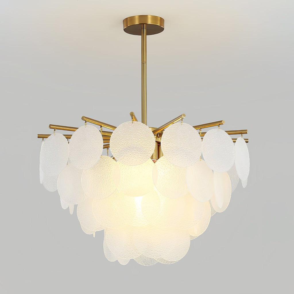 Solara Chandelier Nimbus en Verre avec Gouttes - Neutralighting