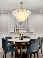 Solara Chandelier Nimbus en Verre avec Gouttes - Neutralighting