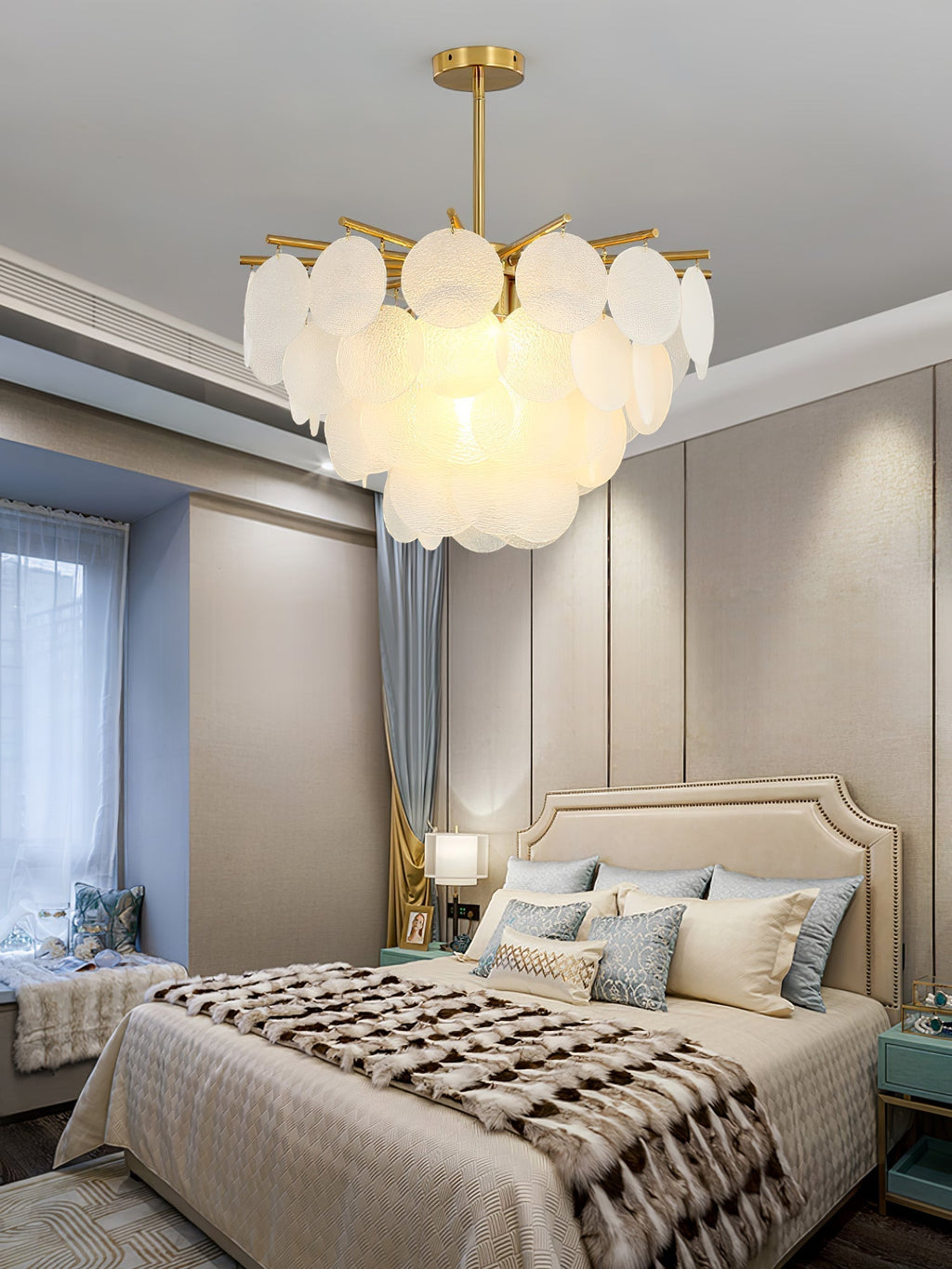 Solara Chandelier Nimbus en Verre avec Gouttes - Neutralighting