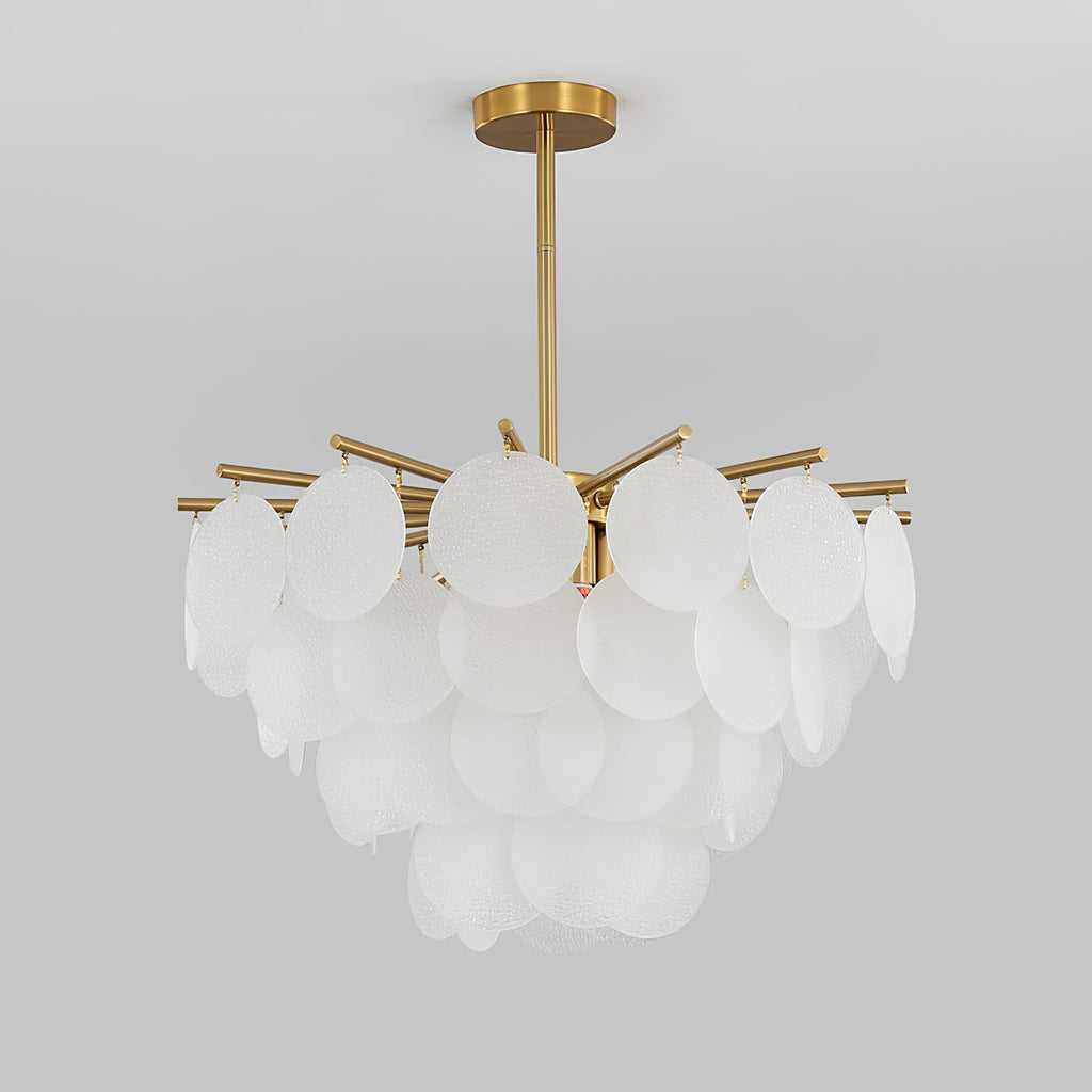 Solara Chandelier Nimbus en Verre avec Gouttes - Neutralighting