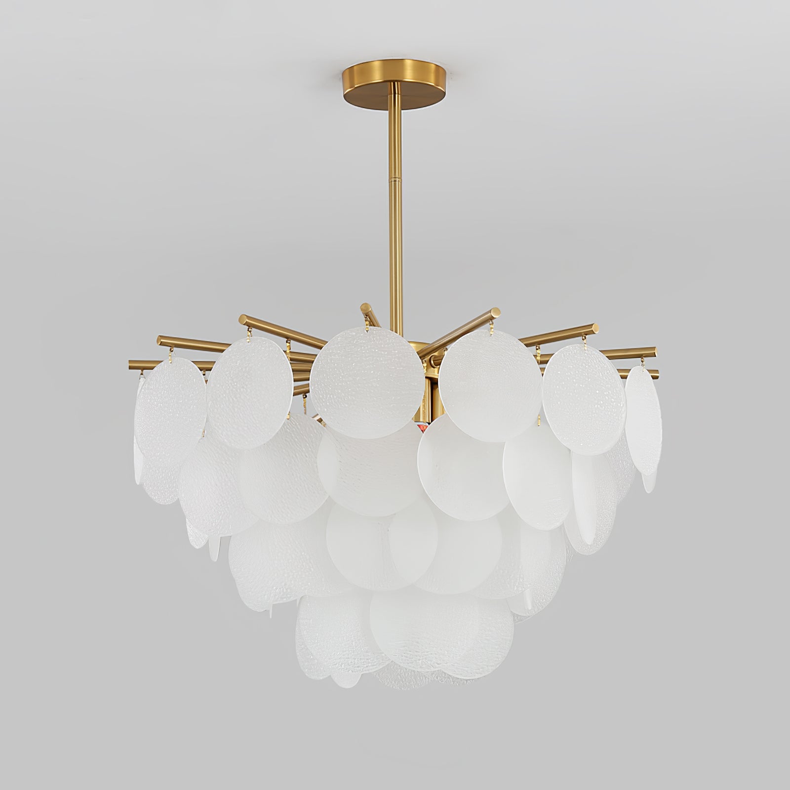 Solara Chandelier Nimbus en Verre avec Gouttes - Neutralighting