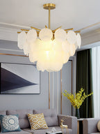 Solara Chandelier Nimbus en Verre avec Gouttes - Neutralighting