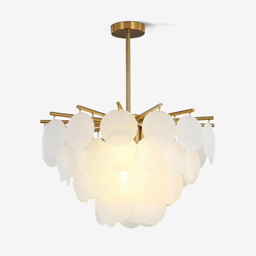 Solara Chandelier Nimbus en Verre avec Gouttes - Neutralighting
