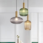 Elara Lampe Pendante Élégante à Rayures - Neutralighting