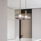 Elara Lampe Pendante Élégante à Rayures - Neutralighting