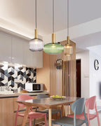 Elara Lampe Pendante Élégante à Rayures - Neutralighting