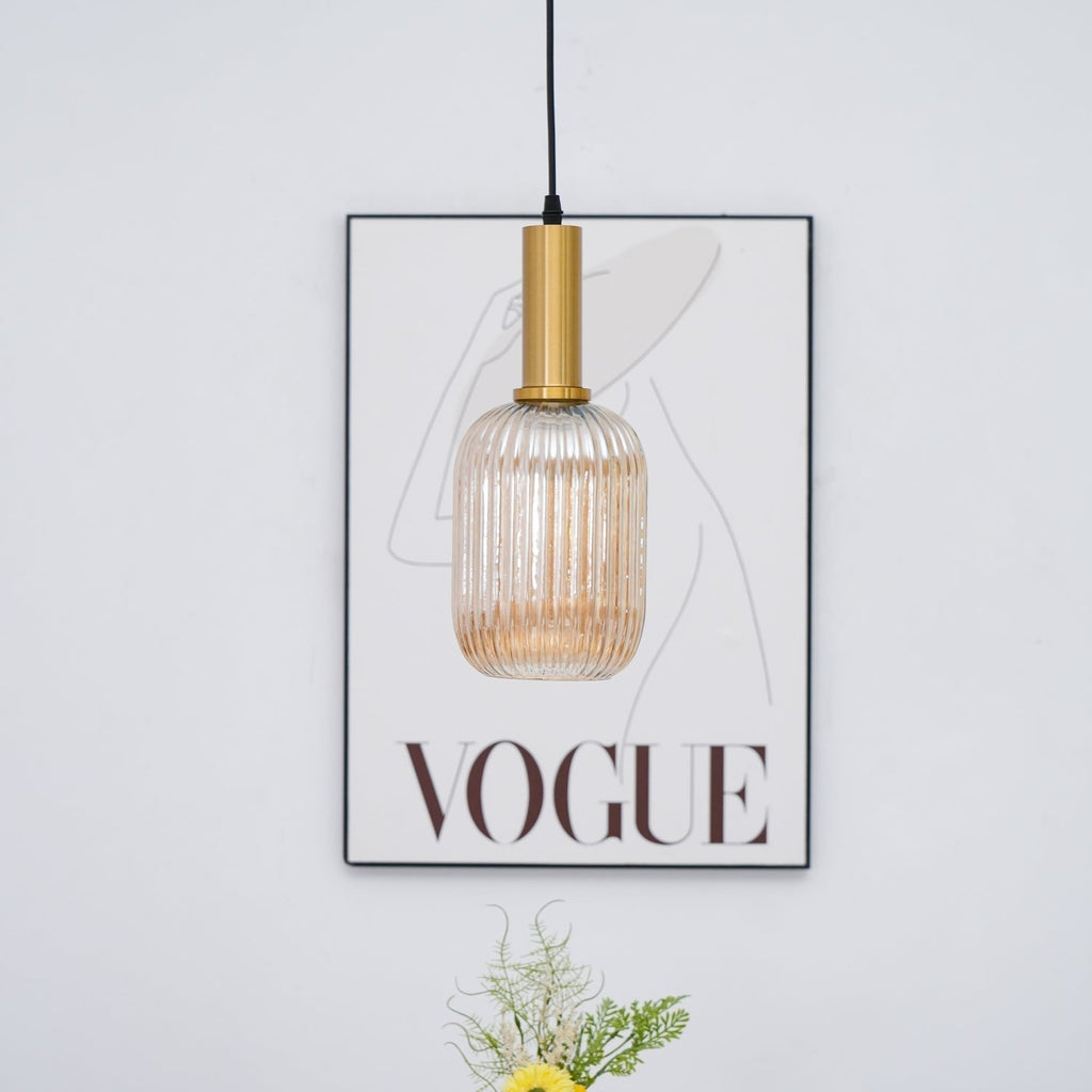 Elara Lampe Pendante Élégante à Rayures - Neutralighting