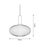Elara Lampe Pendante Élégante à Rayures - Neutralighting