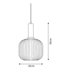 Elara Lampe Pendante Élégante à Rayures - Neutralighting