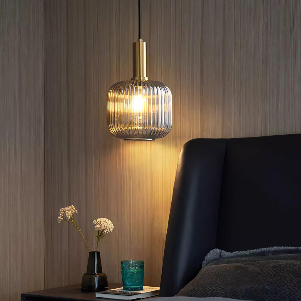 Elara Lampe Pendante Élégante à Rayures - Neutralighting