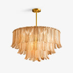 Lustra Lustre Feuille en Verre Doré Effilé - Neutralighting